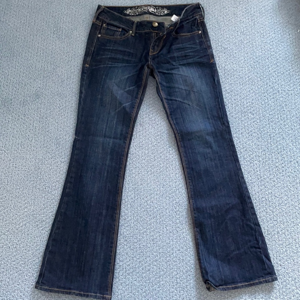Express Size 25 Stella Low Rise Dark Wash Jeans